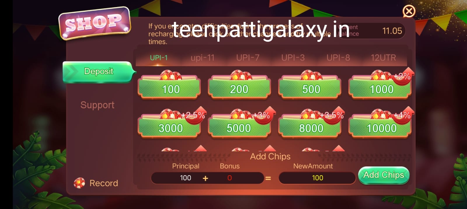 Add Money In Teen Patti Joy App